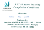 40 hour training certificate